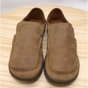 Olukai Moloa Boy Shoes Youth Boys Brown Size 2 Slip On Leather